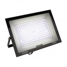 Прожектор светодиодный СДО 200Вт 16000Лм 6500К холодный свет, черный корпус REXANT