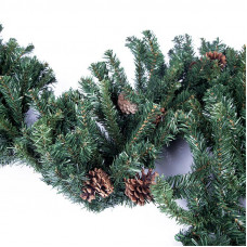 Гирлянда еловая с шишками 2,7м, диаметр 36см, ПВХ NEON-NIGHT