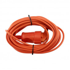 Удлинитель-шнур ПВС 3х0,75, 10м, с/з, 6А, 1300Вт, IP44, оранжевый (Сделано в России) PROconnect