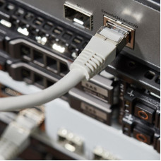 Шнур коммутационный, патч-корд F/UTP RJ45-RJ45, CAT 6, LSZH серый, 1м REXANT