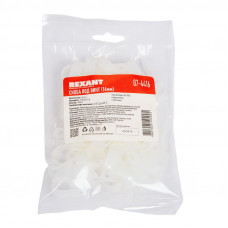 Скоба под винт 16мм, белая (50 шт/уп) REXANT