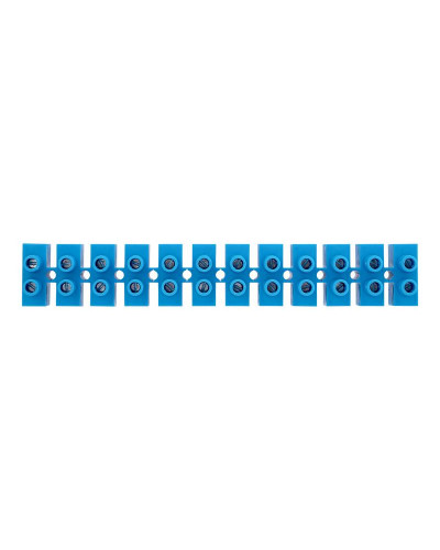 Клеммная винтовая колодка KВ-40 25-40, ток 100 A, полипропилен синий REXANT (10 шт./уп.)