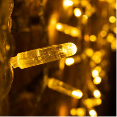 Гирлянда светодиодная Занавес 2х0,8м 160 LED ТЕПЛЫЙ БЕЛЫЙ прозрачный ПВХ IP65 эффект мерцания 230В нужен блок 303-500-1 NEON-NIGHT