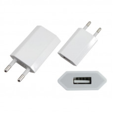 Сетевое зарядное устройство iPhone/iPod USB белое (СЗУ) (5 V, 1000 mA) REXANT