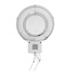 Лупа на струбцине круглая 8D с подсветкой, ø127мм, белая REXANT