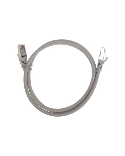 Патч-корд F/UTP, CAT 6, RJ45-RJ45, 26AWG, LSZH, серый, 1м REXANT