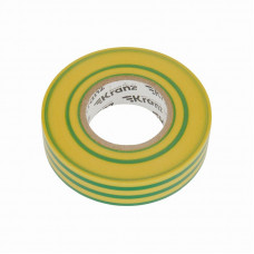 Изолента ПВХ профессиональная, 0,18х19мм, 20м, желто-зеленая KRANZ