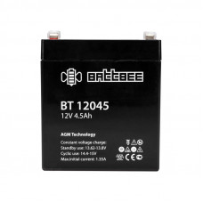 Аккумулятор свинцово-кислотный BT 12045, 12В, 4,5Ач, срок службы 3 года