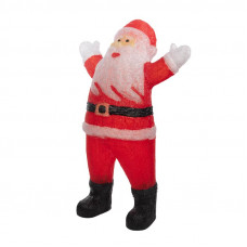 Акриловая светодиодная фигура Приветствующий Санта Клаус 76х47х120 см, IP65, понижающий трансформатор в комплекте NEON-NIGHT