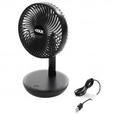 Вентилятор настольный USB, черный, 6Вт