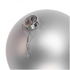 Елочная фигура Шар, 15 см, цвет серебряный матовый