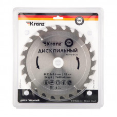 Диск пильный 210 мм х 24 зуб х 30 мм KRANZ