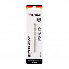 Сверло по металлу 4,5х80х47мм (HSS), DIN 338, 1 шт. в упаковке KRANZ