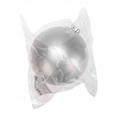 Елочная фигура Шар, 15 см, цвет серебряный матовый