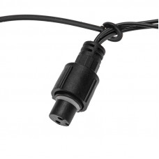 Гирлянда светодиодная Занавес 2х0,8м 160 LED ТЕПЛЫЙ БЕЛЫЙ черный ПВХ IP65 постоянное свечение 230В нужен блок 303-500 NEON-NIGHT