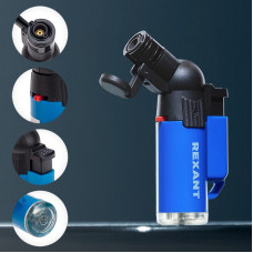 Турбо горелка GT-10, заправляемая, синяя REXANT