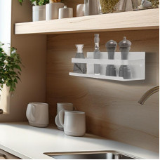 Кухонный органайзер, настенный, монтаж без сверления, белый REXANT