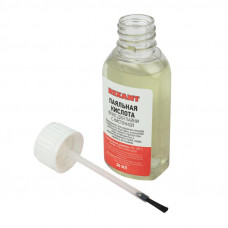 Флюс для пайки, ПАЯЛЬНАЯ КИСЛОТА, 30мл, с кисточкой, флакон, блистер REXANT