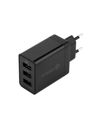 Сетевое зарядное устройство-переходник REXANT 3xUSB адаптер, 30W черное