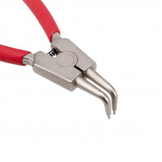 Щипцы для стопорных колец разжим загнутый 160мм, обливные рукоятки REXANT