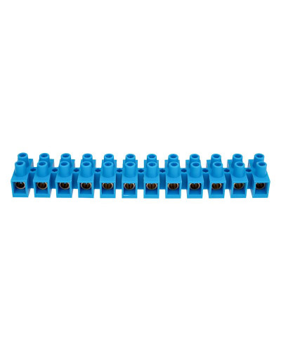 Клеммная винтовая колодка KВ-40 25-40, ток 100 A, полипропилен синий REXANT (10 шт./уп.)