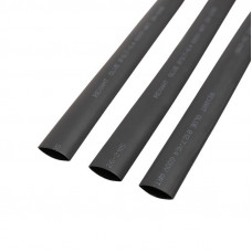 Трубка термоусаживаемая СТТК (2:1) двустенная клеевая 12,7/6,35мм, черная, упаковка 10 шт. по 1м REXANT