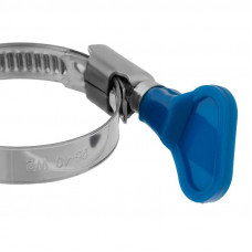 Хомут червячный 25-40/9-0,7мм, с ключом, нержавеющая сталь W2, (50 шт/уп) REXANT