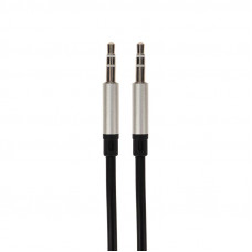 Аудиокабель AUX 3,5мм, 1м, черный REXANT