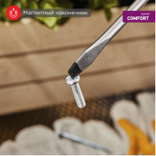 Отвертка шлицевая SL3х150мм, двухкомпонентная рукоятка REXANT