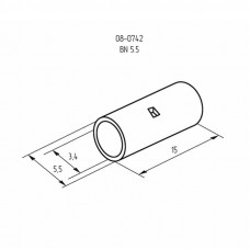 Соединительная гильза L-15мм, 4-6мм² (ГМЛ (DIN) 6) REXANT
