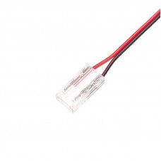 Коннектор I-образный гибкий удлиненный для одноцветной светодиодной ленты COB 8мм REXANT