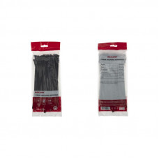 Стяжка кабельная нейлоновая 200x4,8мм, черная (100 шт/уп) REXANT
