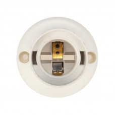 Патрон пластиковый настенный Е27 наклонный, белый, c этикеткой REXANT