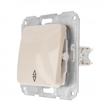 DEA Выключатель (переключатель) 1кл прох. с/у 10А мех. бежевый KRANZ