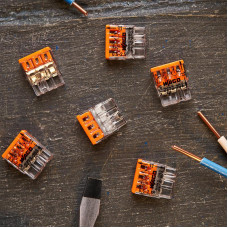 2273-203 Экcпресс-клемма, 3-проводная до 2,5 мм², (6 шт/уп)  WAGO