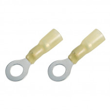 Наконечник кольцевой изолированный термоусаживаемый ø 6.5 мм 4-6 мм² (НКи-т 6.0-6/НКи-т5,5-6) желтый REXANT