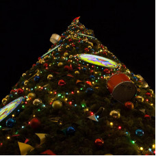 Елочная фигура Шар, 20 см, цвет красный глянцевый