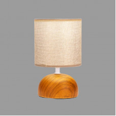 Светильник декоративный настольный Форте, основание под дерево, бежевый абажур, цоколь Е27, 60Вт REXANT