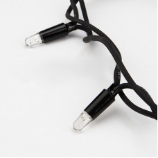 Гирлянда светодиодная Кластер 10м 200 LED ТЕПЛЫЙ БЕЛЫЙ черный каучук IP67 постоянное свечение 230В нужен блок 315-000 NEON-NIGHT