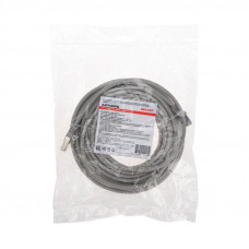 Патч-корд S/FTP, CAT 6A (10G), RJ45-RJ45, 28AWG, LSZH, серый, 10м REXANT