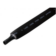 Трубка термоусаживаемая ТУТ нг 12,0/6,0мм, черная, упаковка 50 шт. по 1м REXANT