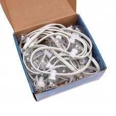 Набор Белт-Лайт 10 м, белый каучук, 30 ламп, цвет Желтый, IP65, соединяется