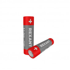 Аккумулятор Li-ion 18650, 3,7В, 3000мАч, без платы защиты, плоский контакт, 2 шт, блистер REXANT