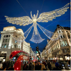 Световой арт-объект Ангел 600х250 см