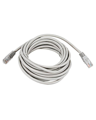 Шнур коммутационный, патч-корд U/UTP RJ45-RJ45, CAT 5e, PVC серый, 7м REXANT