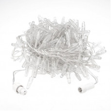 Гирлянда светодиодная Кластер 10м 400 LED БЕЛЫЙ прозрачный ПВХ IP65 постоянное свечение 230В нужен блок 303-500-1 NEON-NIGHT