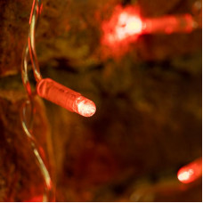 Гирлянда светодиодная Занавес 2x0,8м 160 LED КРАСНЫЙ прозрачный ПВХ IP65 постоянное свечение 230В блок в комплекте NEON-NIGHT