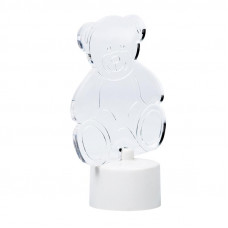 Фигура светодиодная на подставке Мишка 2D, RGB