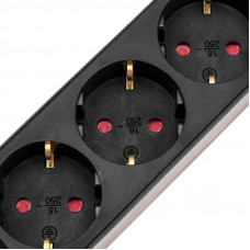 Удлинитель STANDARD 5 гнезд, 1,5м, 3х1,0мм², с/з, с выключателем, 2 USB, черный REXANT