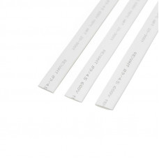 Трубка термоусаживаемая ТУТ нг 9,0/4,5мм, белая, упаковка 50 шт. по 1м REXANT